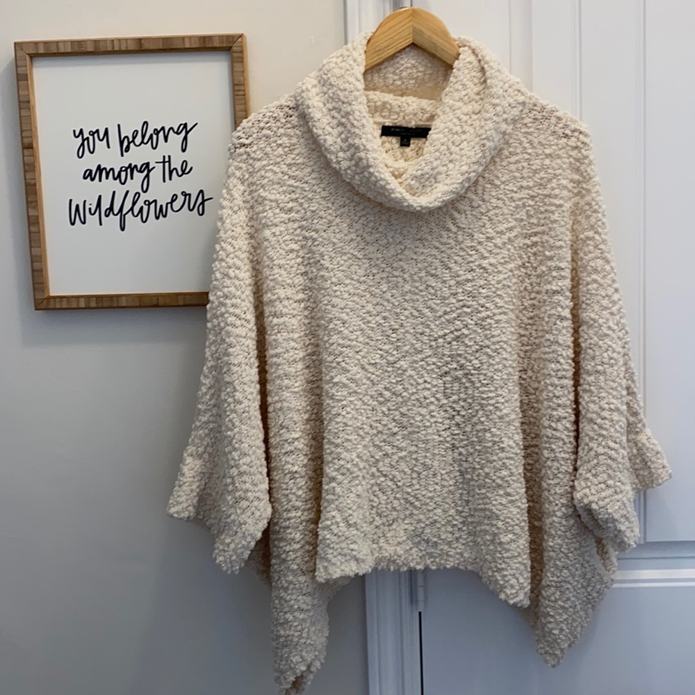 ROMEO & JULIET couture cowl neck sweater poncho